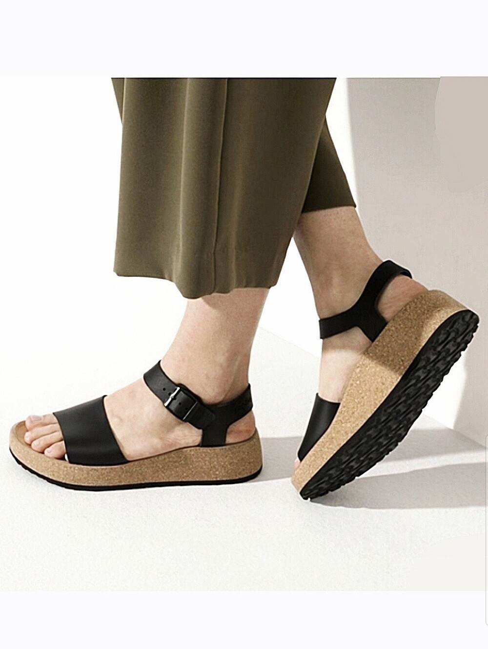 Birkenstock PAPILLIO Glenda Ankle Strap Platform Sandals EU 38
